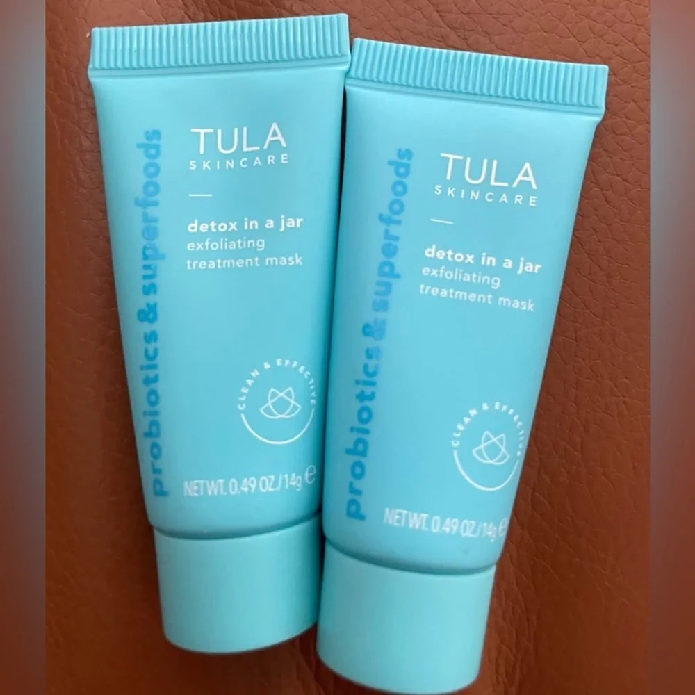 🩵NEW TULA Travel Trio (1 Purifying Face Cleaner & 2 Exfoliating Treatment Mask)
